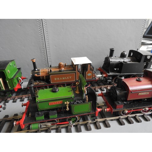 191 - A COLLECTION OF WELL EXECUTED 'O' GAUGE METAL LOCOMOTIVE MODELS by various makers such as Ace Models... 