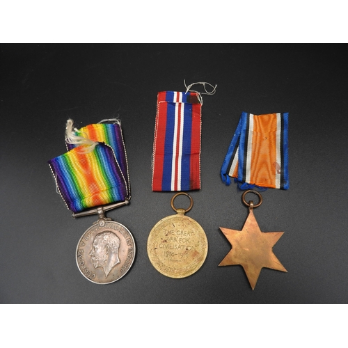 294 - A FIRST WORLD WAR BRITISH ARMY MEDAL GROUP, 4842, Pte. L.W Bridgland, 11th London Regiment