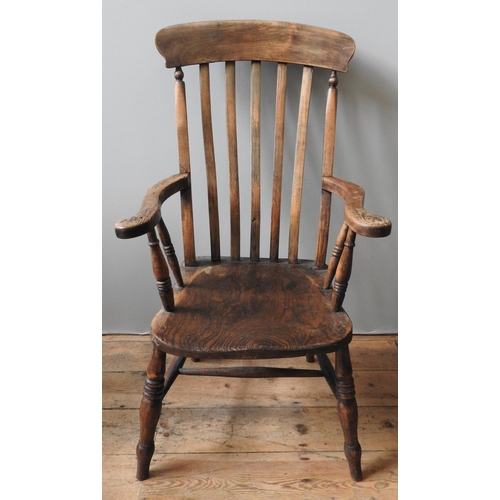 89 - WINDSOR ARM CHAIR, 112 x 59 x 65 cm