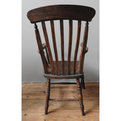 89 - WINDSOR ARM CHAIR, 112 x 59 x 65 cm