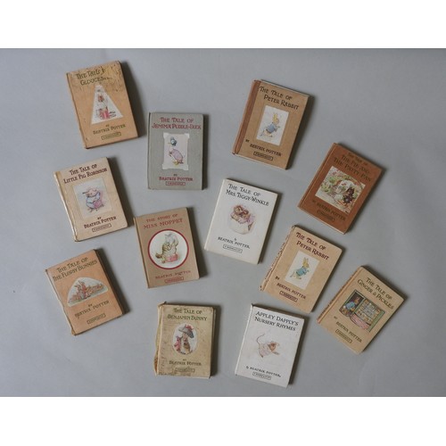 320 - A COLLECTION OF TWELVE BEATRIX POTTER NURSERY BOOKS including:
The Tale of the Pie and the Patty Pan... 