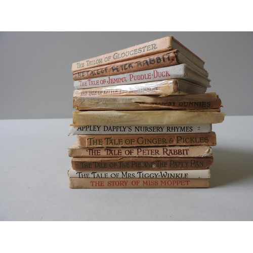 320 - A COLLECTION OF TWELVE BEATRIX POTTER NURSERY BOOKS including:
The Tale of the Pie and the Patty Pan... 