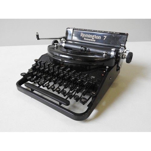 308 - A VINTAGE REMINGTON TYPEWRITER, 20 x 37 x 35 cm, boxed