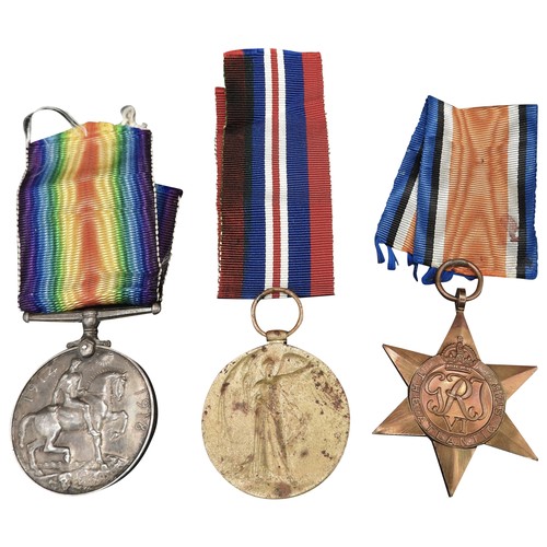 294 - A FIRST WORLD WAR BRITISH ARMY MEDAL GROUP, 4842, Pte. L.W Bridgland, 11th London Regiment