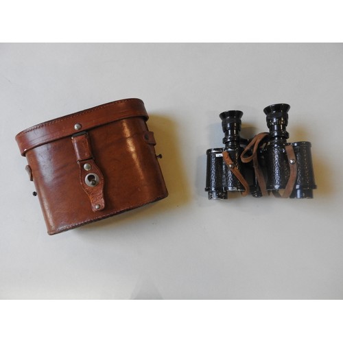 406 - WW1 ZEISS 8 X 24 BINOCULAR WITH FRENCH MILITARY MARKINGS (M G - Ministrie de la Guerre)