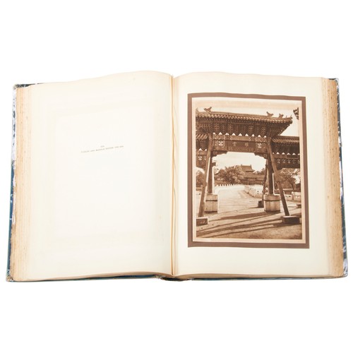 395A - MENNIE, DONALD, THE PAGEANT OF PEKING. SHANGHAI: A.S. WATSON & CO., 1920 66 photogravure plates,... 