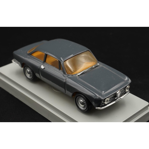 100 - 1965 ALFA-ROMEO GIULIA SPRINT STRADALE IN GRIGIO BY PROGETTO K  Diecast metal with plastic component... 