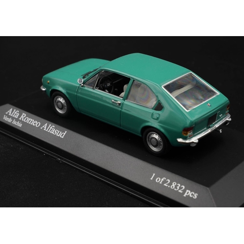 102 - 1972 ALFA-ROMEO ALFASUD BY MINICHAMPS  Diecast metal with plastic components.