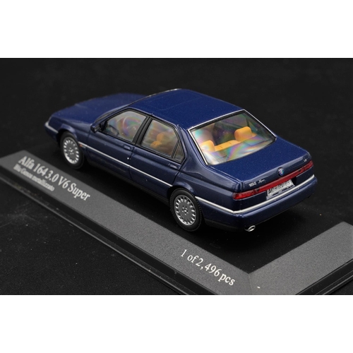 107 - 1992 ALFA-ROMEO 164 3.0 V6 SUPER BY MINICHAMPS  Diecast metal with plastic components.