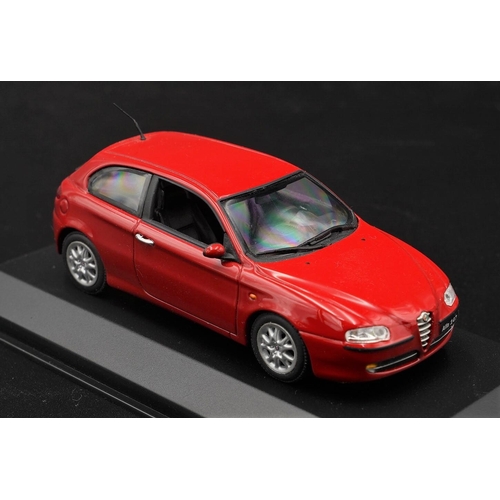 108 - 2001 ALFA-ROMEO 147 IN ROSSO BY MINICHAMPS  Diecast metal with plastic components.