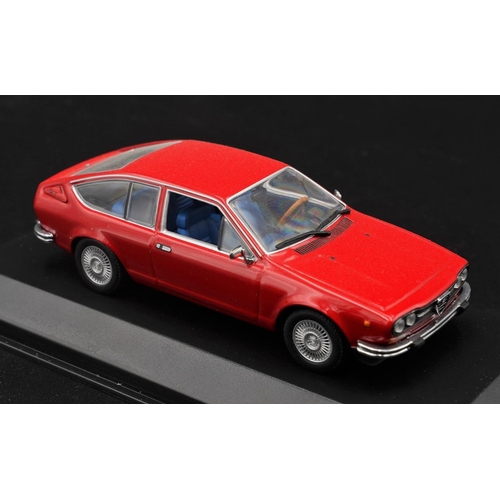 109 - 1976 ALFA-ROMEO ALFETTA GT IN RED BY MINICHAMPS  Diecast metal with plastic components.