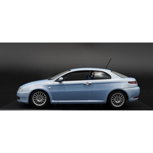 114 - 2003 ALFA-ROMEO GT IN AZZURRO NUVOLA BY MINICHAMPS  Diecast metal with plastic components.