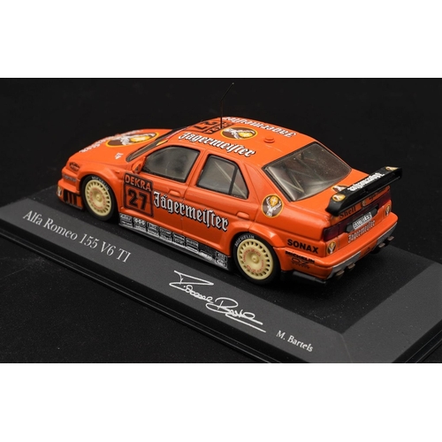 121 - 1994 ALFA-ROMEO 155 V6 TI #27 BARTELS BY MINICHAMPS DTM #1  Diecast metal with plastic components.