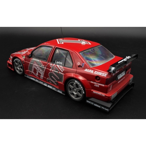 129 - ALFA-ROMEO 155 V6 TI #1 LARINI ALFA CORSE BY MINICHAMPS  Rare diecast metal with plastic components.... 