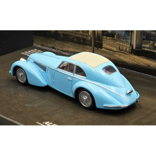 130 - ALFA-ROMEO 8C 2900 B LUNGO IN AZURRO BLUE NON-METALLICO BY MINICHAMPS  Diecast metal with plastic co... 