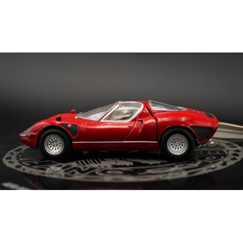 131 - 1968 ALFA-ROMEO TIPO 33 STRADALE BY MINICHAMPS  Diecast metal with plastic components.