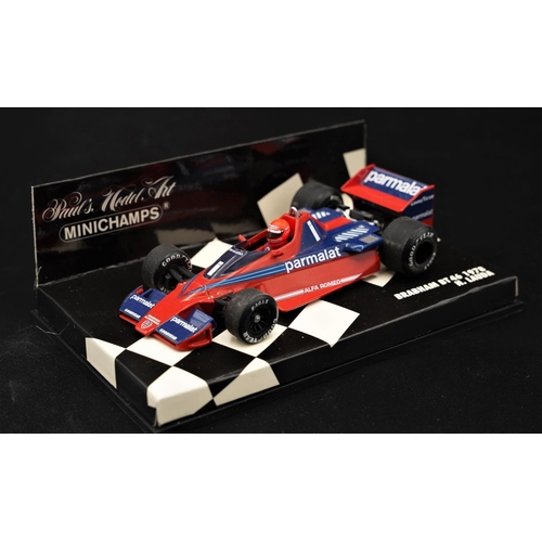 132 - 1978 ALFA-ROMEO BRABHAM BT46 NIKI LAUDA BY MINICHAMPS  Diecast metal with plastic components.