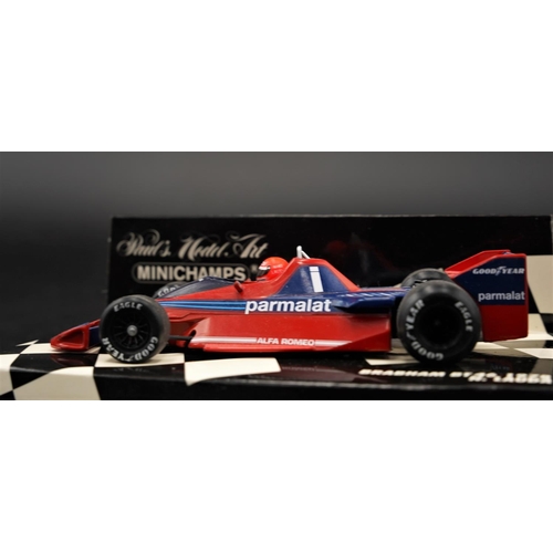 132 - 1978 ALFA-ROMEO BRABHAM BT46 NIKI LAUDA BY MINICHAMPS  Diecast metal with plastic components.