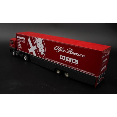 174 - MAN F1 TRANSPORTER TRUCK FOR TEAM ALFA-ROMEO BY ELIGOR  Diecast metal with plastic components.