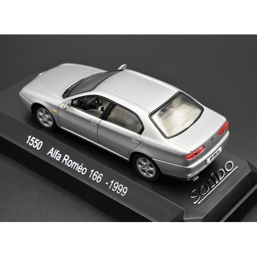 241 - 1999 ALFA-ROMEO 166 IN GRIGIO BY SOLIDO  Diecast metal with plastic components.