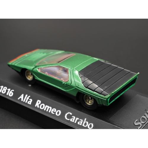 242 - 1968 ALFA-ROMEO CARABO BY SOLIDO  Diecast metal with plastic components.