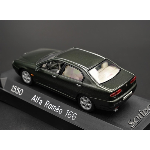 246 - 1999 ALFA-ROMEO 166 IN VERDE BY SOLIDO  Diecast metal with plastic components.