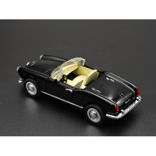 253 - ALFA-ROMEO GIULIETTA SPYDER 1600 1962 BLACK BY NEWRAY #1  Diecast metal with plastic components.