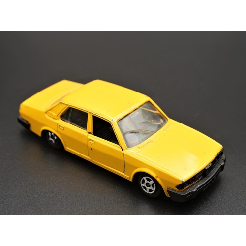 263 - 5 x ALFA-ROMEO 1:43 SCALE DIECAST MODELS  Alfetta by Mebetoys Alfa 6 by Norev (yellow) Montreal by N... 