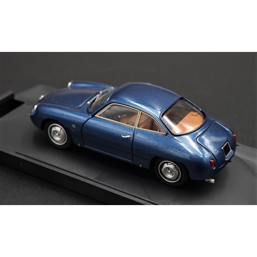 264 - 1960 ALFA-ROMEO GIULIETTA SZ STRADALE BLUE BY BANG  Diecast metal with plastic components.