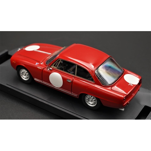 265 - ALFA-ROMEO 2000 SPRINT OLD C RACES RED BY BANG  Diecast metal with plastic components.