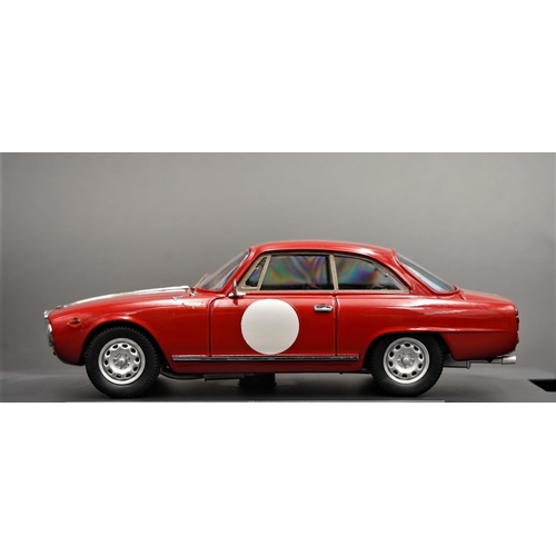 265 - ALFA-ROMEO 2000 SPRINT OLD C RACES RED BY BANG  Diecast metal with plastic components.