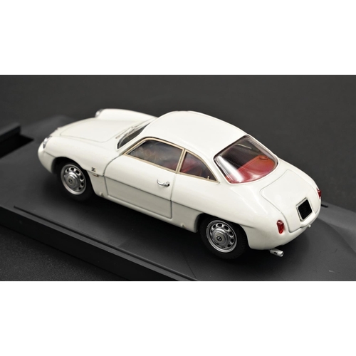 266 - 1960 ALFA-ROMEO GIULIETTA SZ STRADALE WHITE BY BANG  Diecast metal with plastic components.