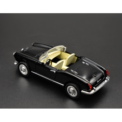 267 - ALFA-ROMEO GIULIETTA SPYDER 1600 1962 BLACK BY NEWRAY #2  Diecast metal with plastic components.