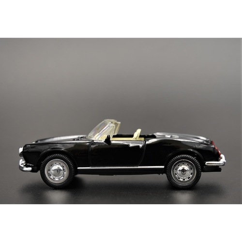 267 - ALFA-ROMEO GIULIETTA SPYDER 1600 1962 BLACK BY NEWRAY #2  Diecast metal with plastic components.