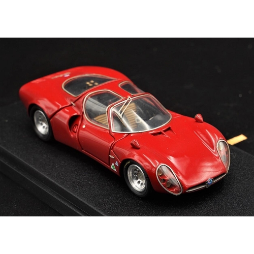 340 - 1967 ALFA-ROMEO 33/2 CORSA BY TECNOMODEL  Resin cast, hand assembled to a high standard.