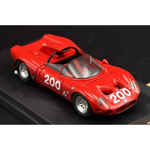 342 - 1967 ALFA-ROMEO 33/2 FLAERON TARGA FLORIO CAR NO 200 BY TECNOMODEL  Resin cast, hand assembled to a ... 