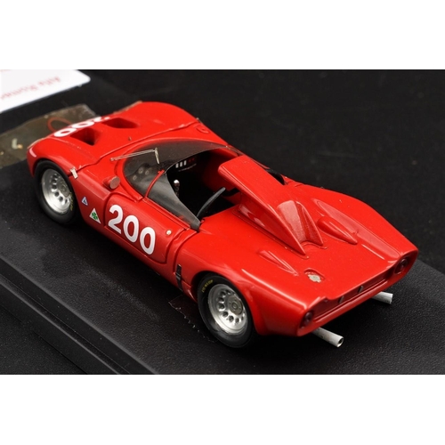 342 - 1967 ALFA-ROMEO 33/2 FLAERON TARGA FLORIO CAR NO 200 BY TECNOMODEL  Resin cast, hand assembled to a ... 