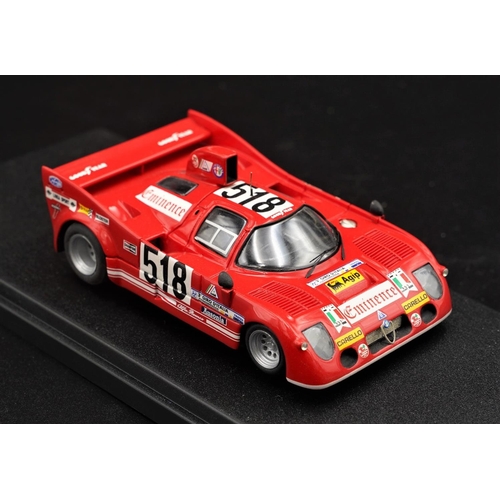 348 - 1975 ALFA-ROMEO 33 T3 V8 NO 518 GIRO D'ITALIA ANDRUET / CARTOTTO BY REMEMBER  Diecast metal with pla... 