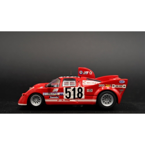 348 - 1975 ALFA-ROMEO 33 T3 V8 NO 518 GIRO D'ITALIA ANDRUET / CARTOTTO BY REMEMBER  Diecast metal with pla... 