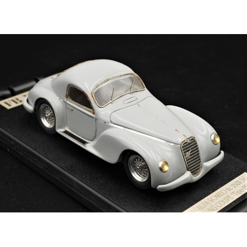 350 - ALFA-ROMEO 6C 2500 SS TOURING COUP� STREET - PEARL GREY BY RECORD MINIATURES / FB AUTOMOBILES