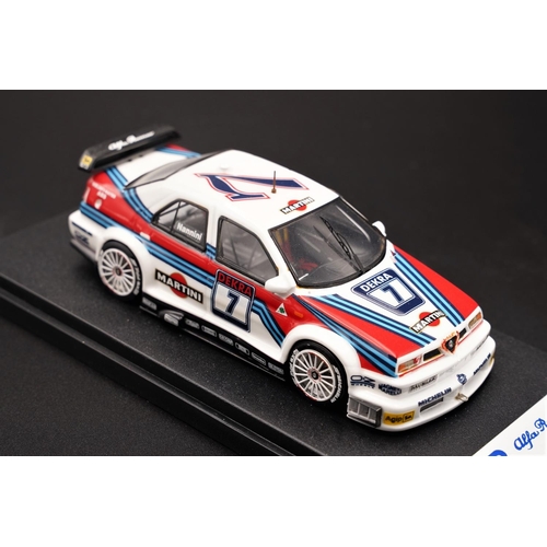 385 - 1995 ALFA-ROMEO 155 V6TI MARTINI PRESS VERSION MARZO NANNINI BY BBR MODELS  Resin cast model with pl... 