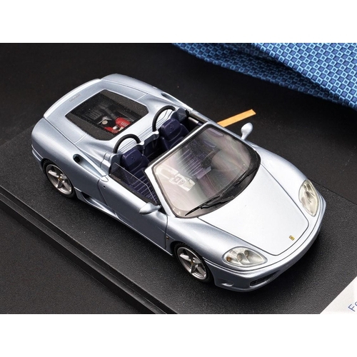 386 - 2000 FERRARI 360 MODENA SPYDER SALON GENEVE (AND TIE) BY BBR MODELS  Resin cast model with plastic c... 