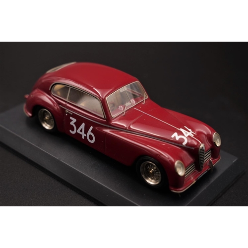 396 - 1949 ALFA-ROMEO 6C 2500 SS FRECCIA D'ORO MILLE MIGLIA CAR 346 BY BBR MODELS  Resin cast model with p... 