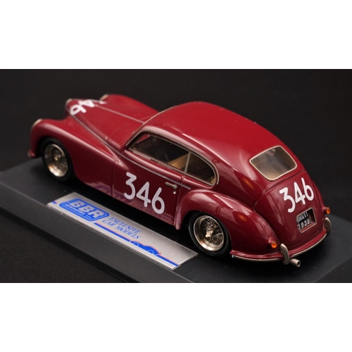 396 - 1949 ALFA-ROMEO 6C 2500 SS FRECCIA D'ORO MILLE MIGLIA CAR 346 BY BBR MODELS  Resin cast model with p... 