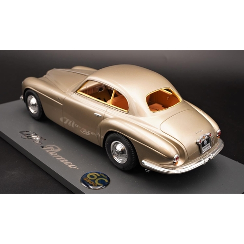 398 - 1951 ALFA-ROMEO 6C2500 VILLA D'ESTE METALGOLD BY BBR MODELS  Resin cast model with plastic component... 