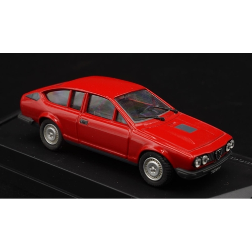 61 - ALFA-ROMEO ALFETTA GTV 6 STRADALE ROSSO BY PROGETTO K  Catalogue number PK252. Diecast metal with pl... 