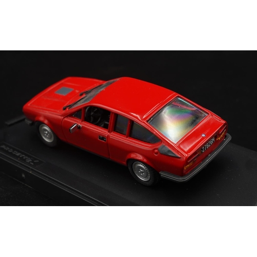 61 - ALFA-ROMEO ALFETTA GTV 6 STRADALE ROSSO BY PROGETTO K  Catalogue number PK252. Diecast metal with pl... 