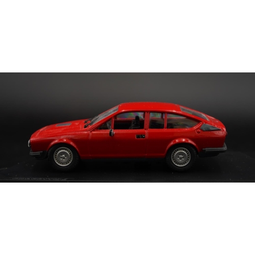 61 - ALFA-ROMEO ALFETTA GTV 6 STRADALE ROSSO BY PROGETTO K  Catalogue number PK252. Diecast metal with pl... 