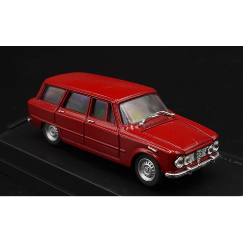 97 - 1967 ALFA-ROMEO GIULIA SW STRADALE ROSSO BY PROGETTO K  Catalogue number PK170. Diecast metal with p... 