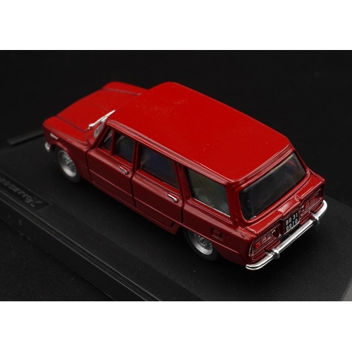 97 - 1967 ALFA-ROMEO GIULIA SW STRADALE ROSSO BY PROGETTO K  Catalogue number PK170. Diecast metal with p... 